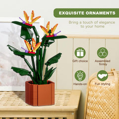 TEXXXIAN Bird of Paradise bricks retain true colors over time for long-lasting display