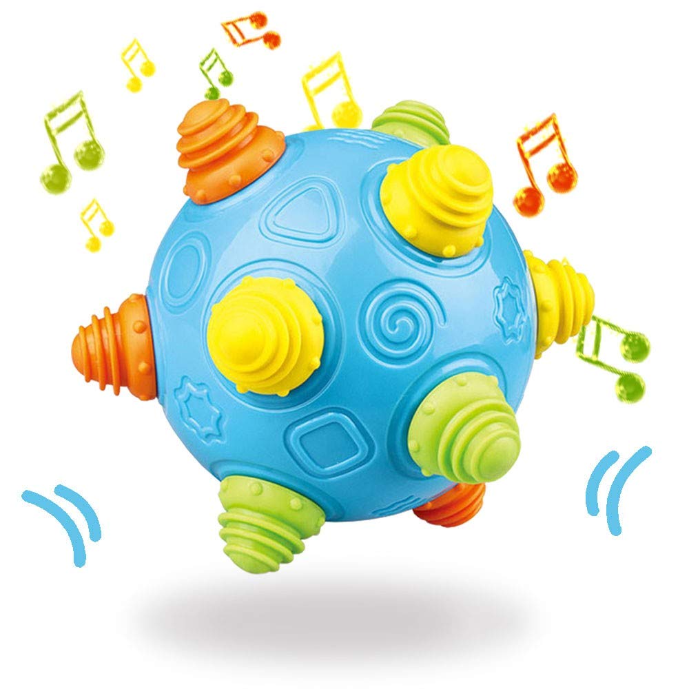Teytoy baby music ball dancing in action promotes movement and exploration.