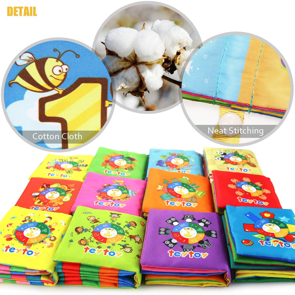 teytoy My First Soft Book colorful prints boost visual interest and memory through play.
