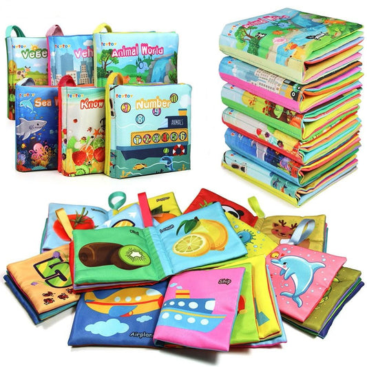 teytoy My First Soft Book sea world page promotes tactile exploration and early language learning