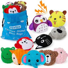 Teytoy elephant texture sensory bean bag offers tactile exploration for curious hands.
