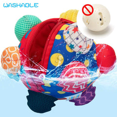 teytoy textured bumps grasping ball enhances grip and finger coordination during play.