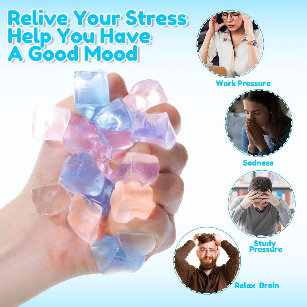 Teyva Daily bulk pack of ice cube stress balls for prizes and party favors