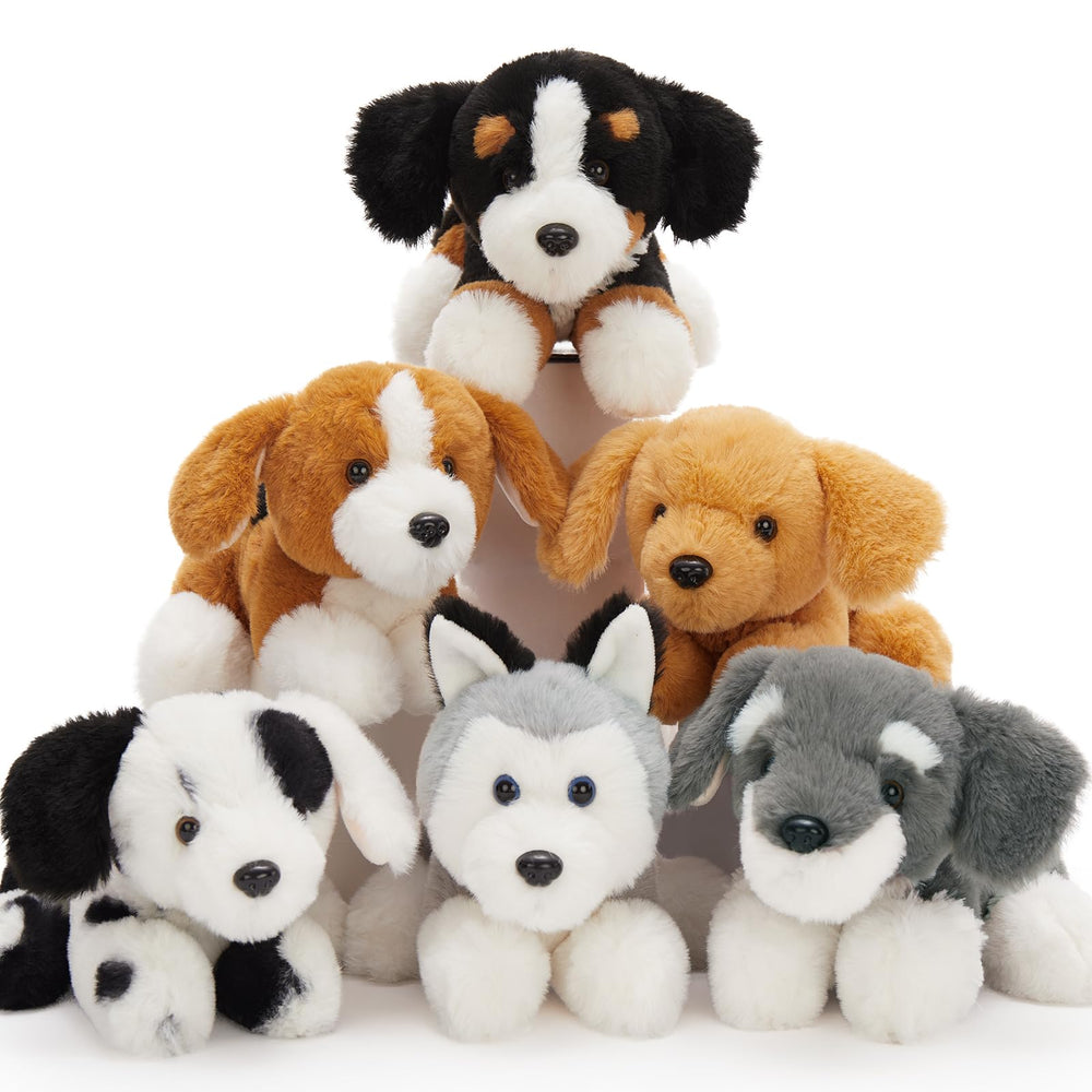 Tezituor 11-inch plush dogs are portable and ready for adventures.