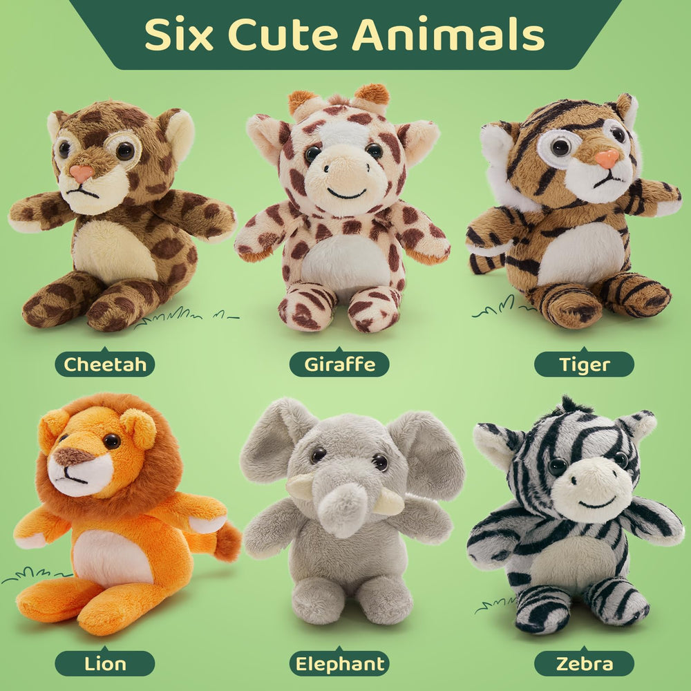 Tezituor cheetah mini plush keychain cute accessory for pencil cases and zippers.