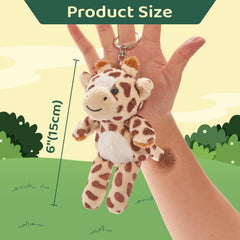Tezituor elephant mini plush keychain soft texture great for decor and prizes.
