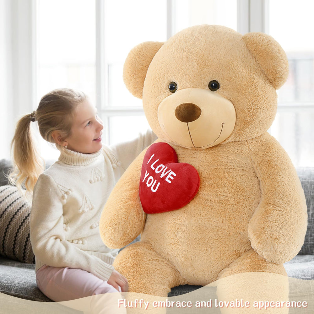 Tezituor jumbo bear with robust stitching for long-term companionship.