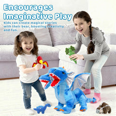 Tezituor ankylosaurus baby plush toy for kids play