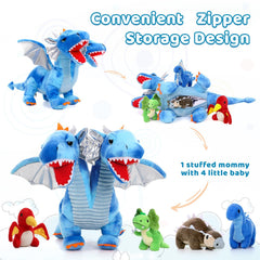 Tezituor tanystropheus baby dinosaur plush inside dragon set