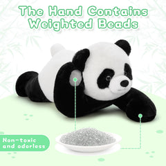 Decorative panda plush enhances beds, couches, and shelves.