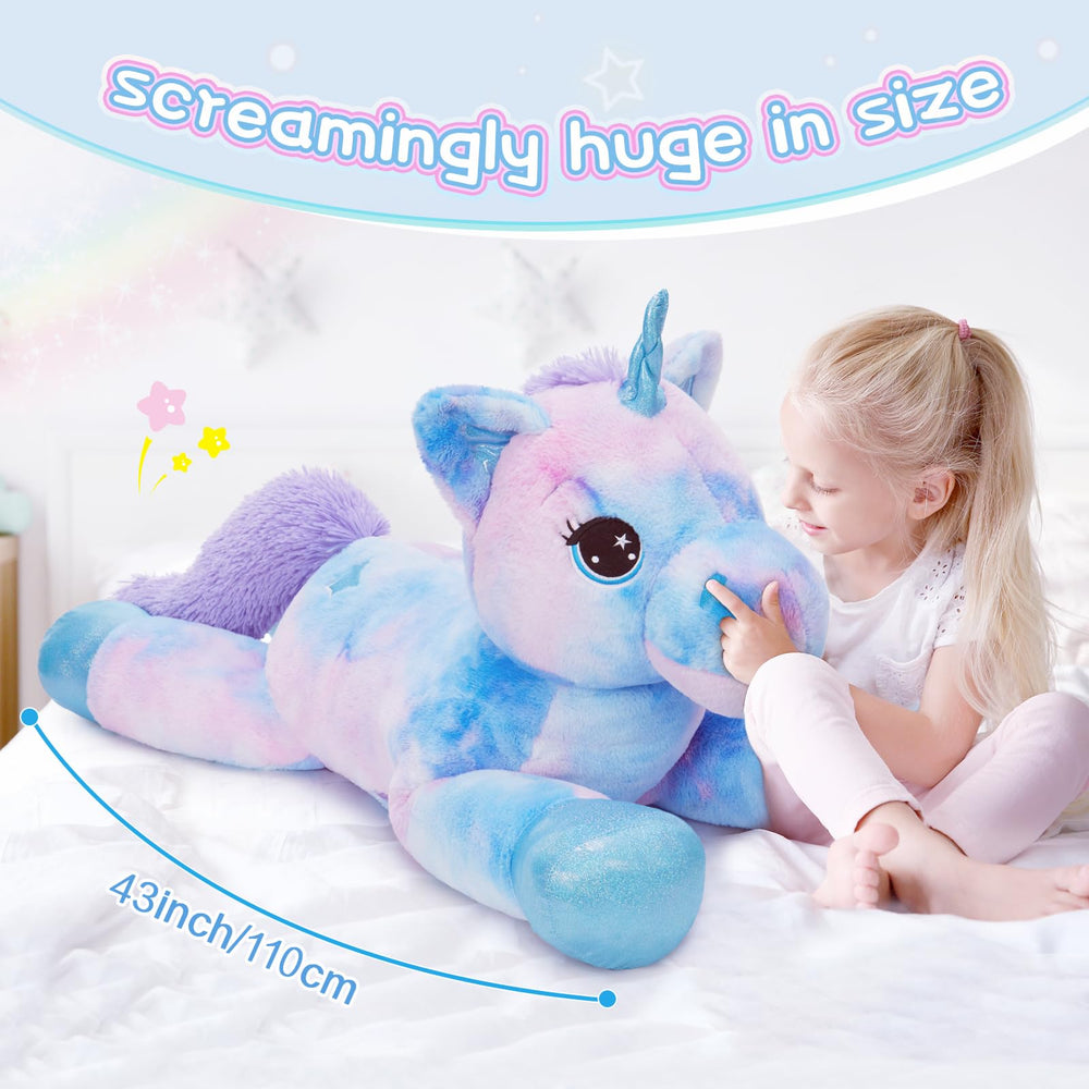 PP cotton filling maintains shape for long-lasting hugs with Tezituor unicorn.