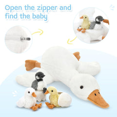 Tezituor goose babies eggs plush set supports storytelling and nurturing role-play.