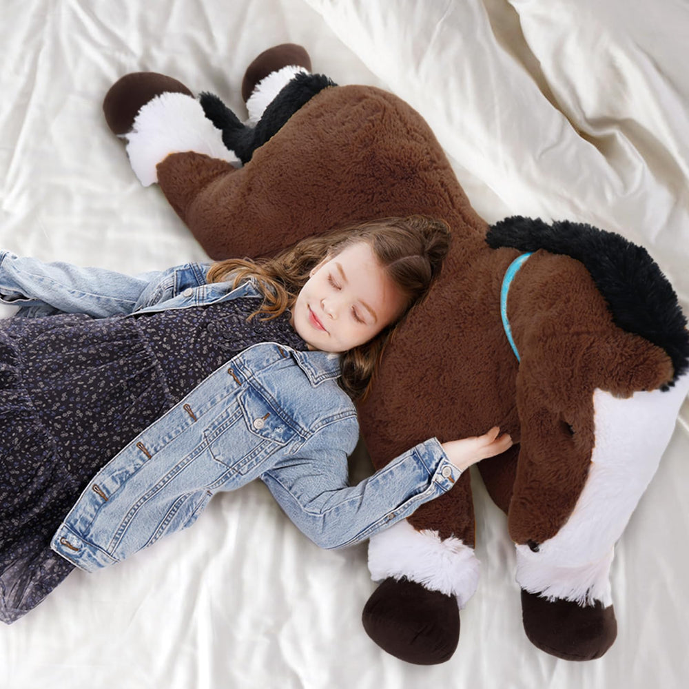 Tezituor home decor horse plush for sofa, bed, or playroom.