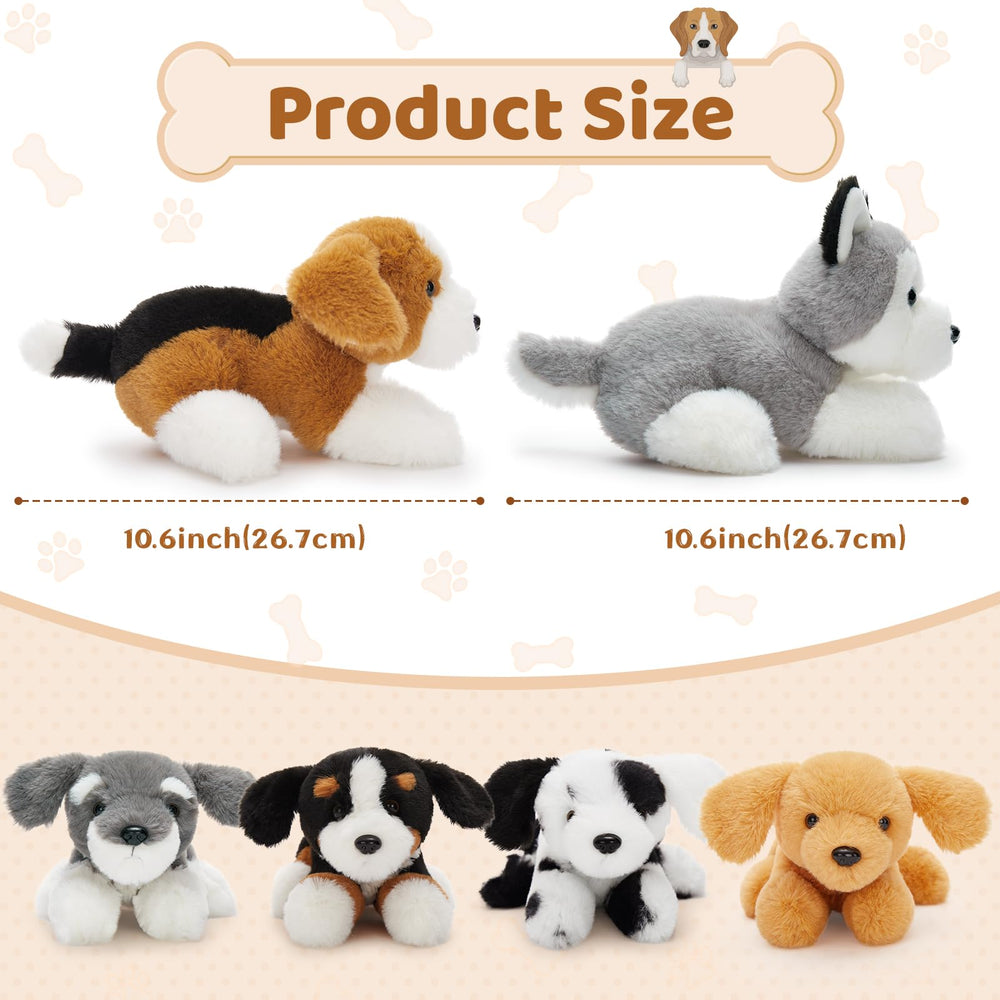 Tezituor Husky plush toy provides squeezable comfort for kids.