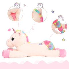 Tezituor cozy snuggle buddy unicorn plush for comforting hugs.