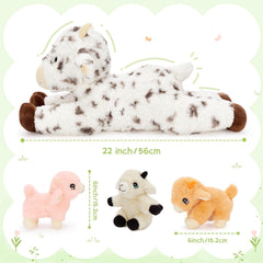 Tezituor Spot Lamb close-up reveals soft fluffy fur texture and kid-friendly touch