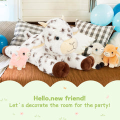 Tezituor Spot Lamb 4-piece set arranged for cozy shelf display