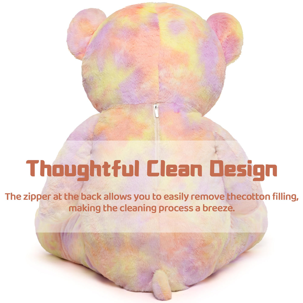 Tezituor bear back zipper enables easy cleaning.