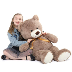 Tezituor teddy bear with neck ribbon detail for gift appeal.