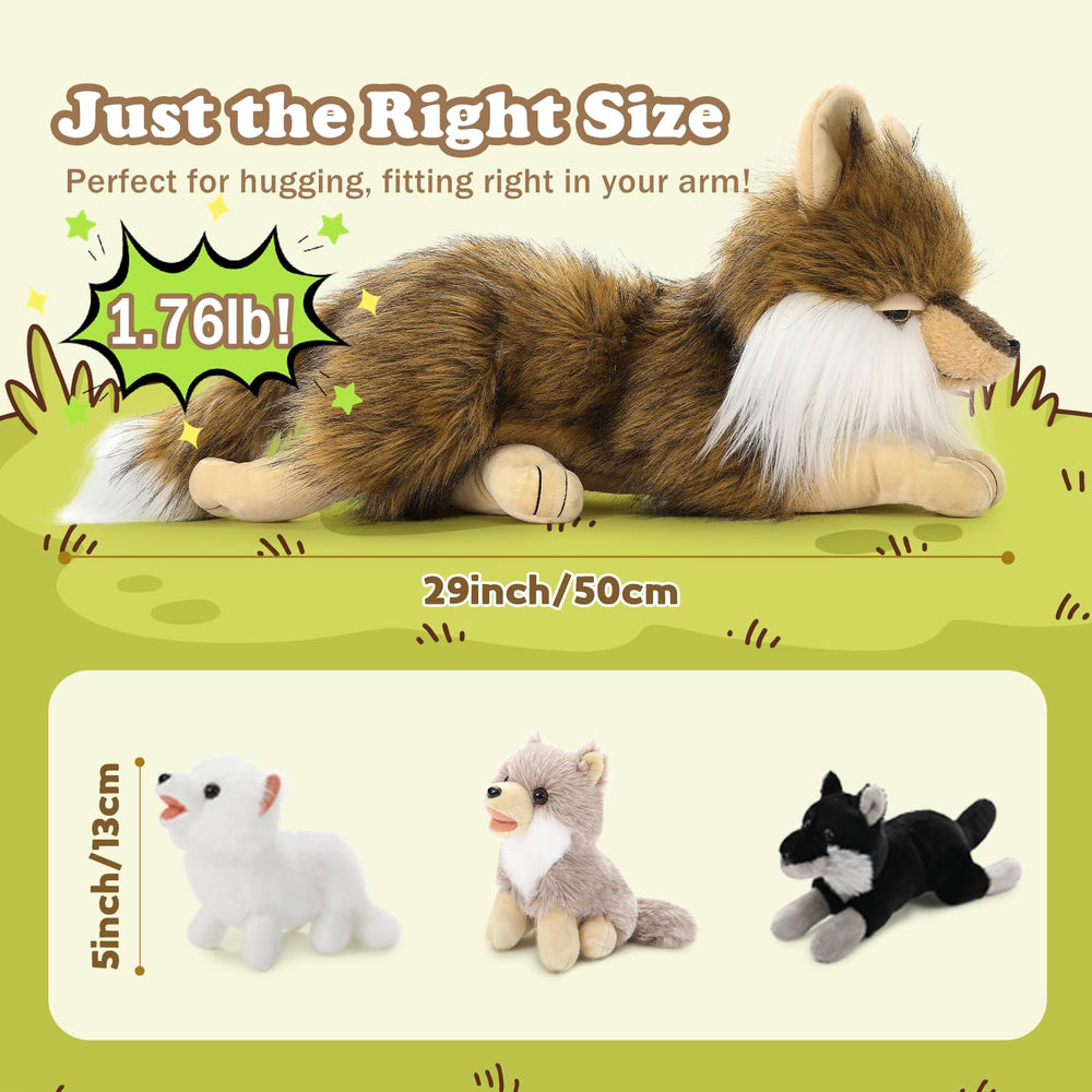 Tezituor wolf cub 5-inch plush ideal for little hands