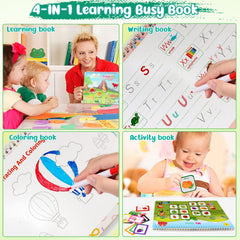 TFS TOP FANS Busy Book theme pages showing 32 activities for early literacy and math.