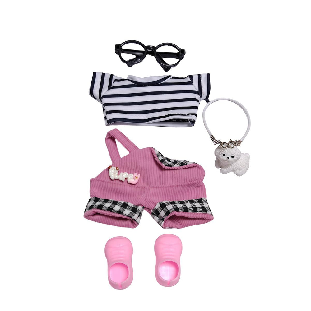 TFSUCCE striped T-shirt accessory enabling mix-and-match styling for 16-17cm dolls