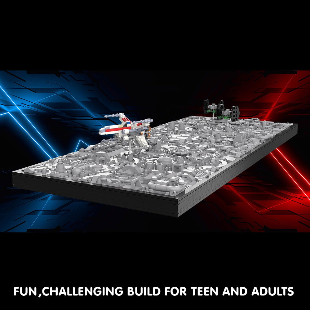 TG BLOCKS Star Trench 3D Wars Run wall decor enhances living spaces with cinematic vibe.