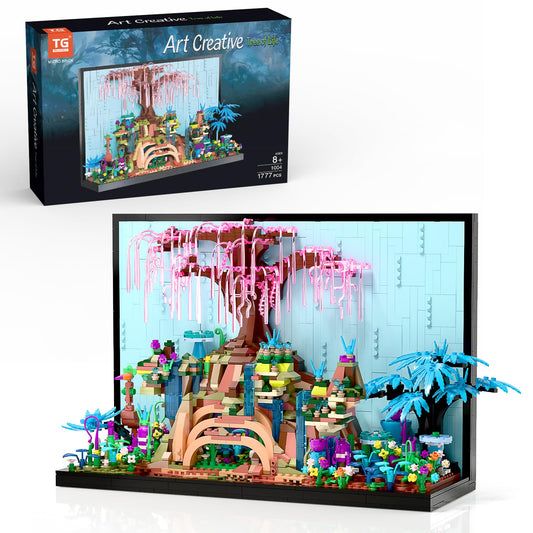 TG BLOCKS Tree of Life assembly highlights vibrant colors for desk display.