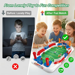 TGHIJKK foosball table portable design for easy setup on any table or picnic blanket.