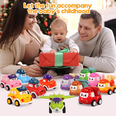 TGXLAK cars promote early play with rolling, crawling-friendly design