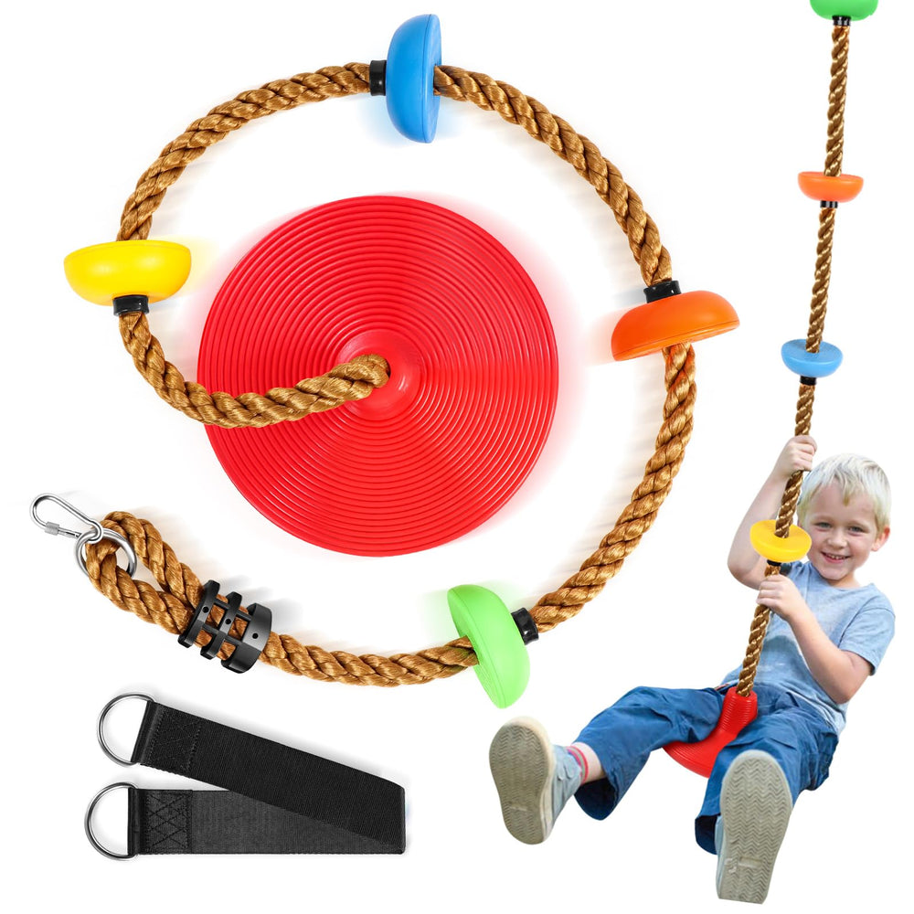 Tgzwme climbing rope tree swing platform for durable outdoor fun.