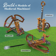 Reverse-draw crossbow model demonstrates timing and torque with safe projectiles.