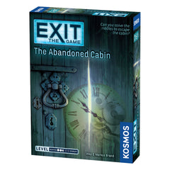Thames & Kosmos Exit: Abandoned Cabin blue box front for family game night.
