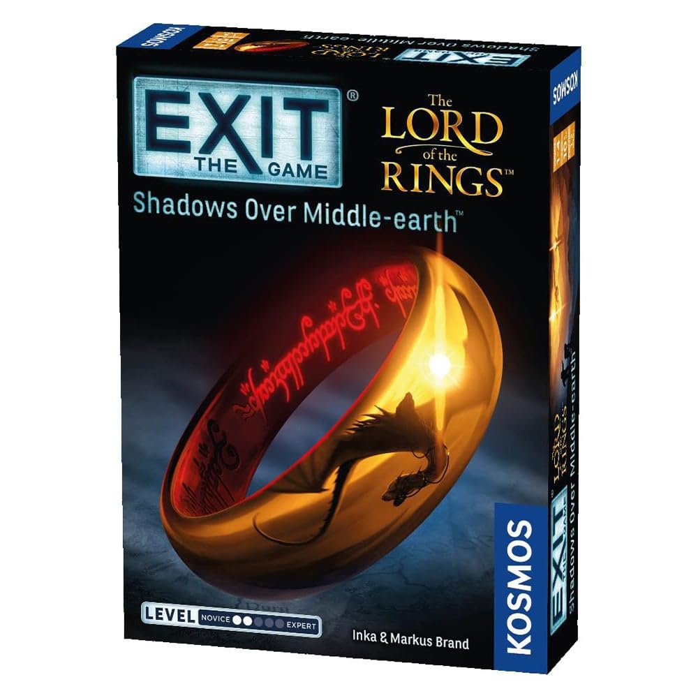 Thames & Kosmos EXIT The Game Lord of the Rings box front invites epic puzzle adventures.