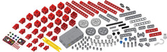 Thames & Kosmos Kids First Robot Factory motor-box: powers eight robot models for movement exploration.