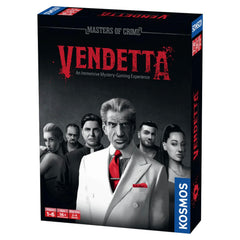 Thames & Kosmos Masters of Crime Vendetta cover art for immersive group mystery.