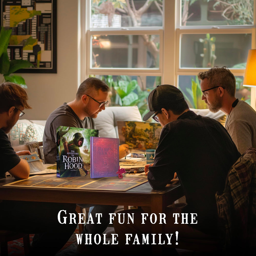 Thames & Kosmos board art captures the Sherwood Forest atmosphere