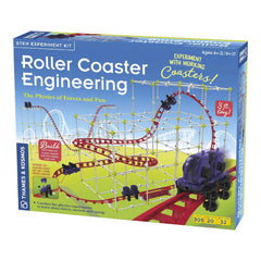Thames & Kosmos roller coaster model design for hands-on engineering exploration.