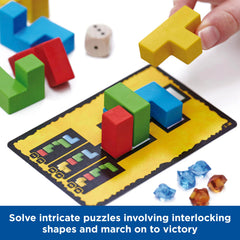 Solo play with Ubongo 3D lets you practice puzzles anytime