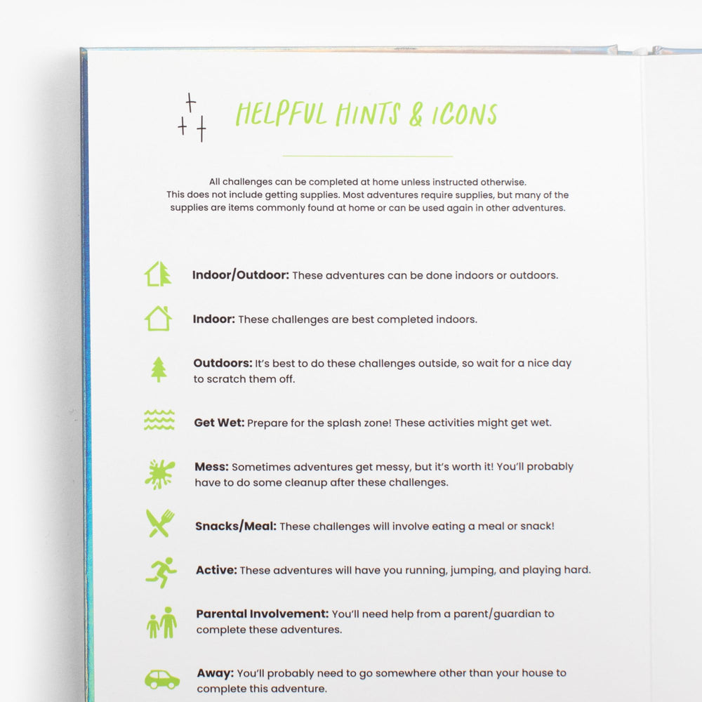 The Adventure Challenge Kids Edition journal-space invites memory keeping and keepsake moments
