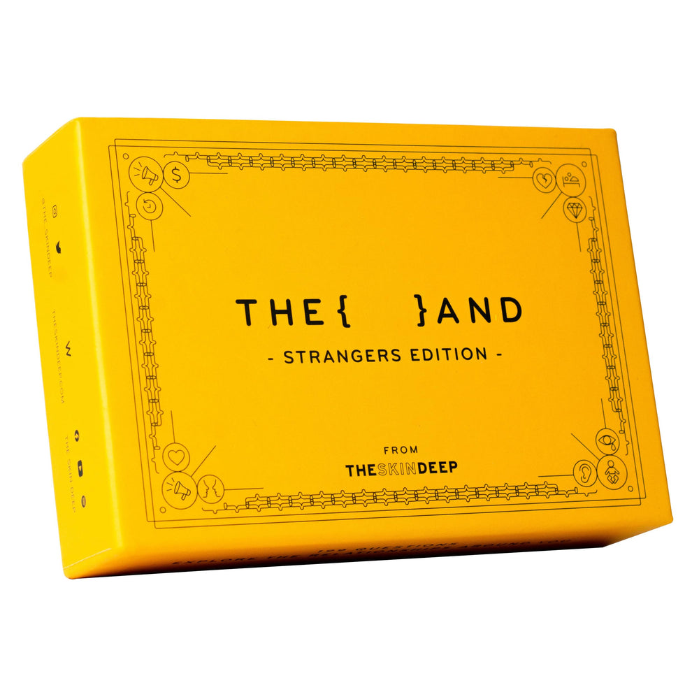 The And Strangers Edition cards spread sparking meaningful conversations at social events.