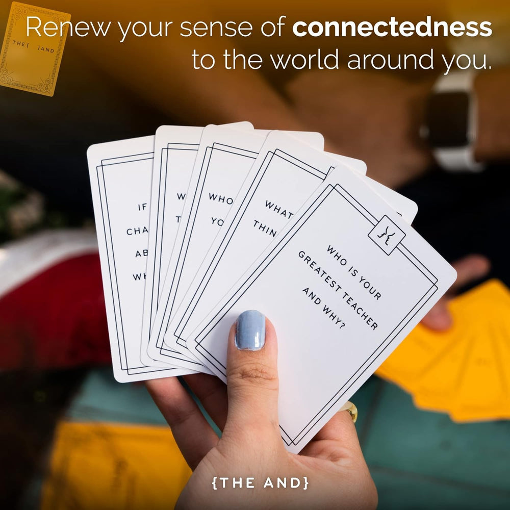The And Strangers Edition conversation builders unlock deeper dialogue during meetups and parties.