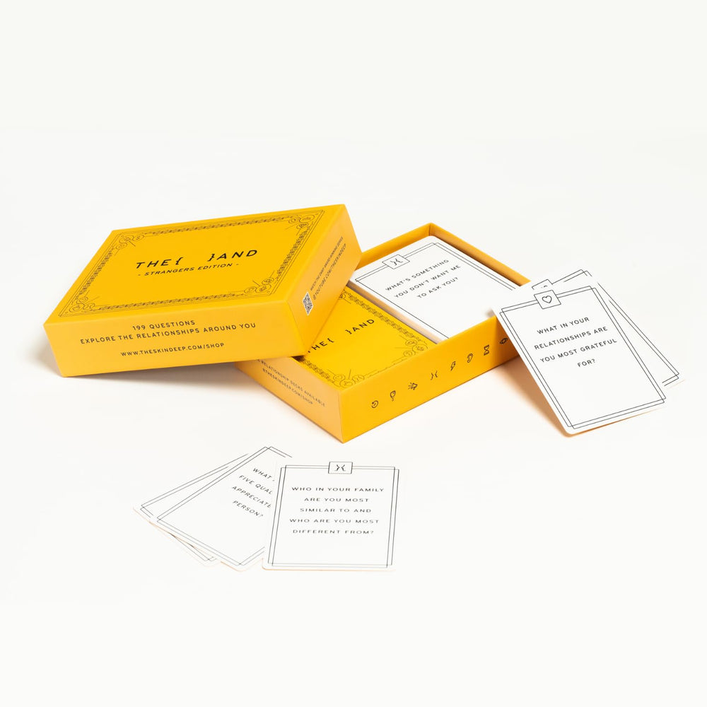 The And Strangers Edition first date icebreaker eases tension and sparks connection.