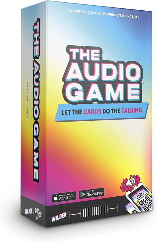 The Audio Game front cover with bold branding for instant shelf appeal