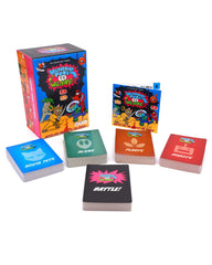 The Awkward Yeti fighter cards spread shows vibrant characters for engaging play.