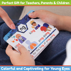The Bambino Tree Colorful Illustrations engage kids during reading practice.