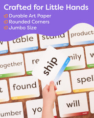 The Bambino Tree sorting corners keep flash cards organized during study