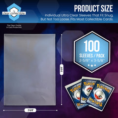 The Clear Collectible penny sleeves for baseball cards shield against dust and scratches during storage.
