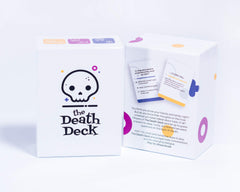The Death Deck players discussing ideas fosters honest family dialogue.