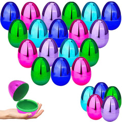 The Dreidel Company fillable Easter egg hinge blue for candy or small toy surprises